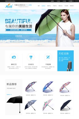 广州市番禺天虹雨伞网站建设项目